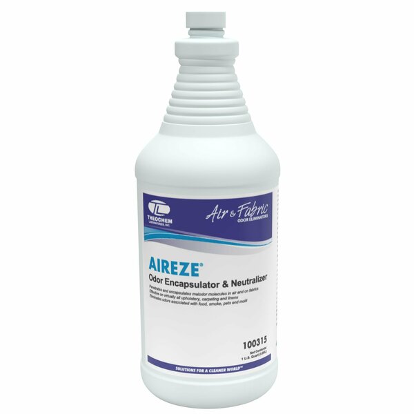 Theochem AIREZE - 12/1 QT CASE, Odor Encapsulator & Neutralizer, 12PK 100315-99990-1Q